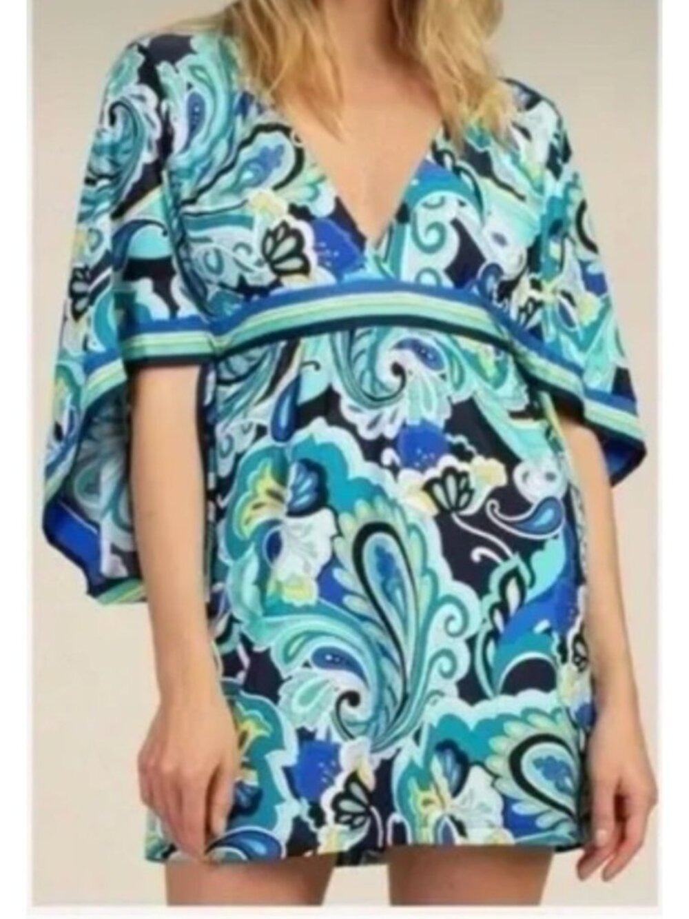 Trina Turk Ipanema Tunic Swim Cover-Up Size Large NEW!